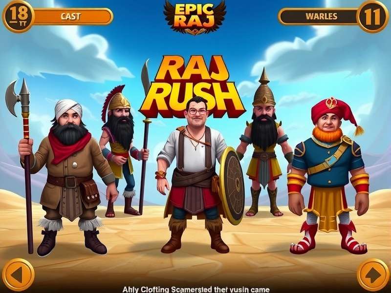 Epic Raj Rush Game Screenshot